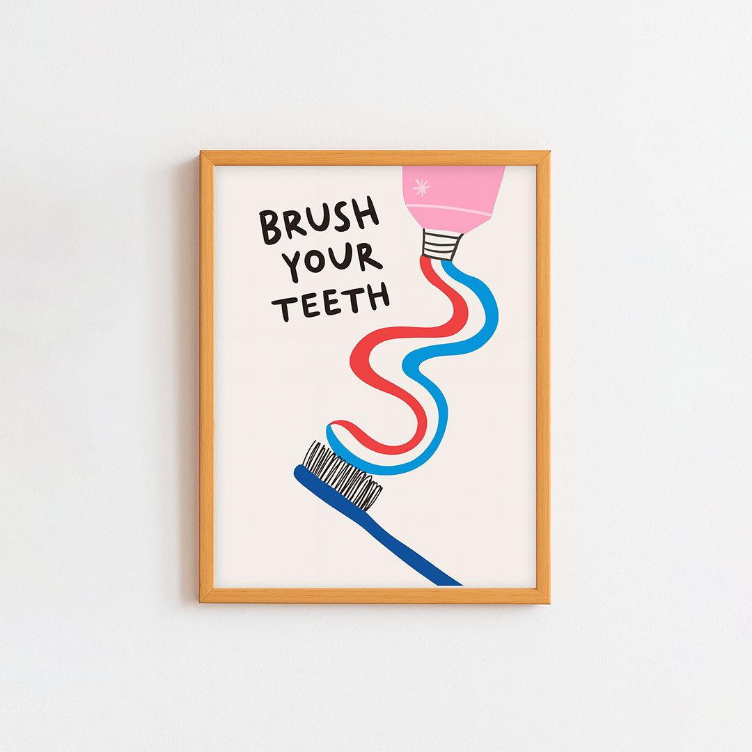 Brush Your Teeth Frame