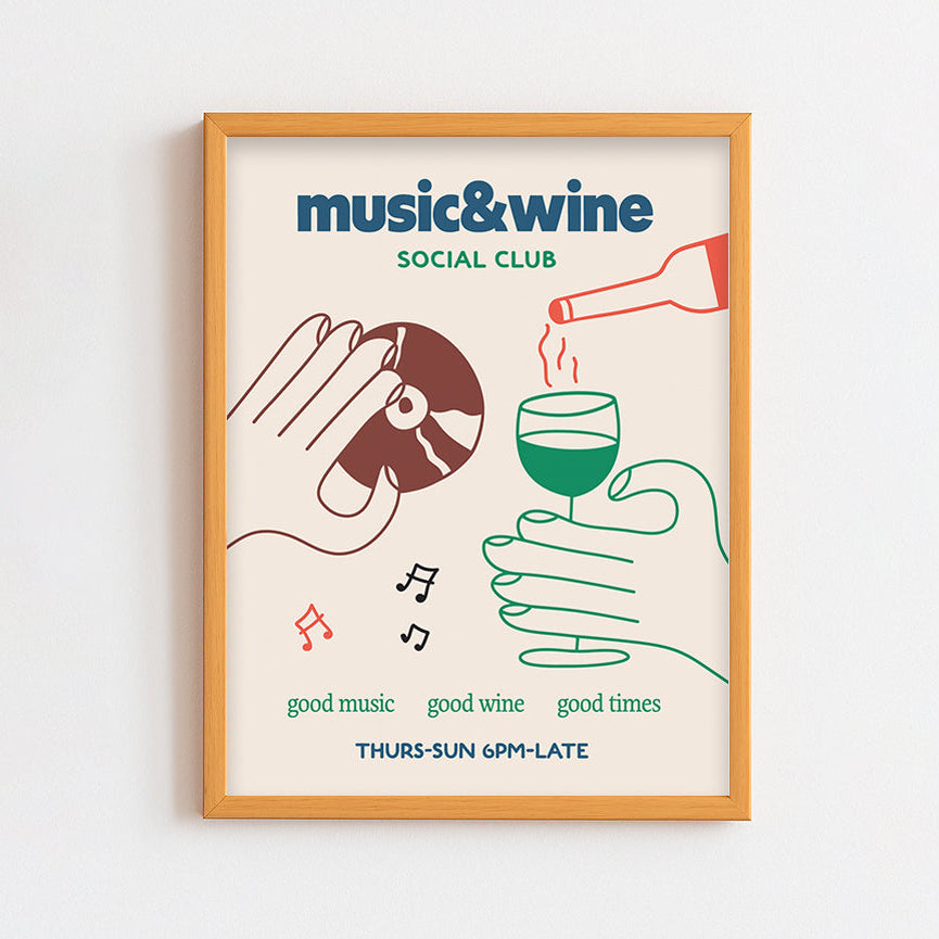 Music & Wine Frame