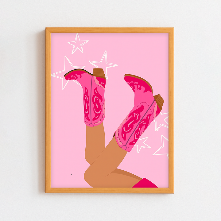 Pink Boots Frame