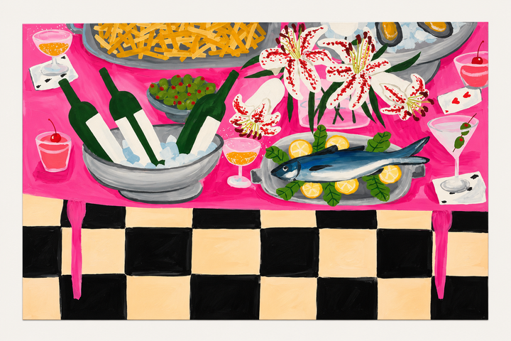 The Dinner Party Canvas
