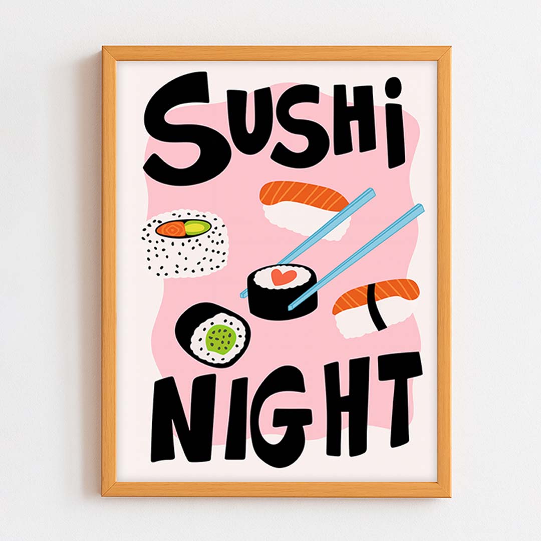 Sushi Night Frame