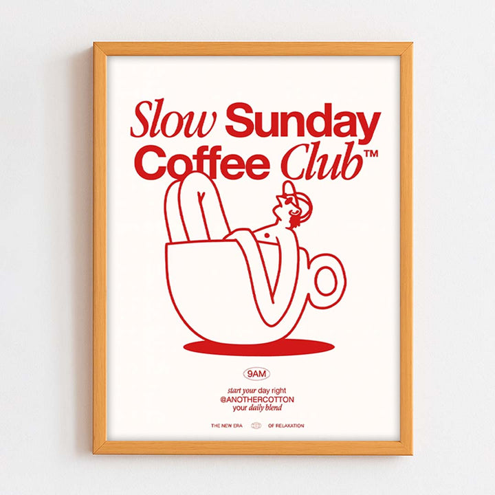 Slow Sunday Coffee Club Frame